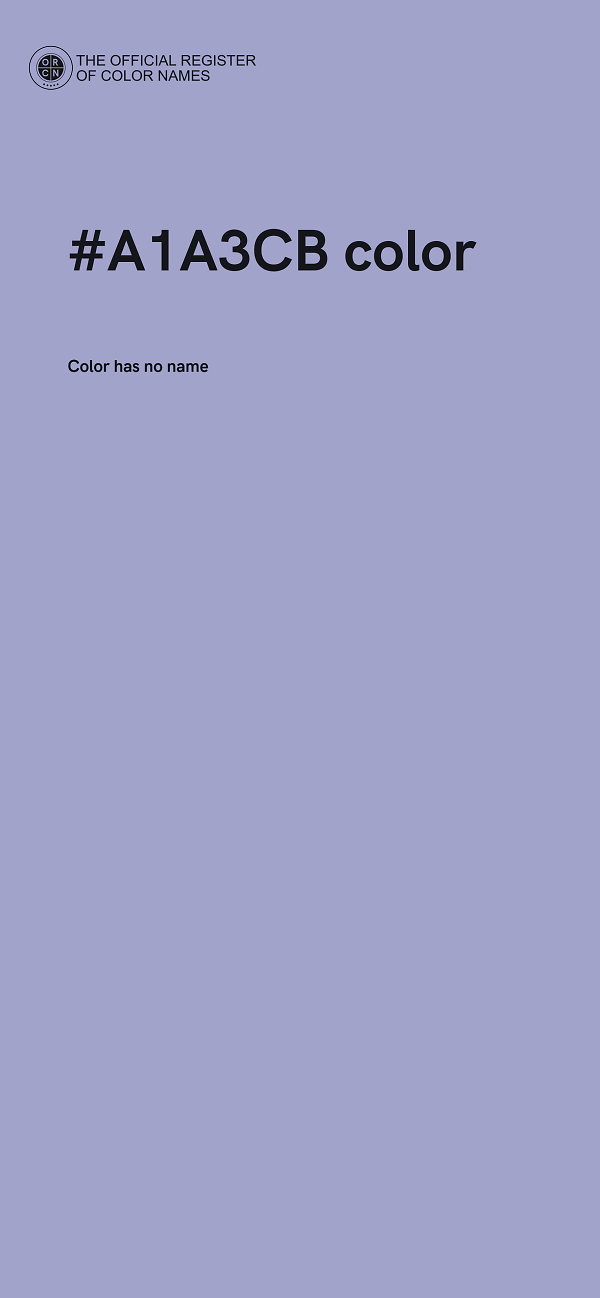 #A1A3CB color image
