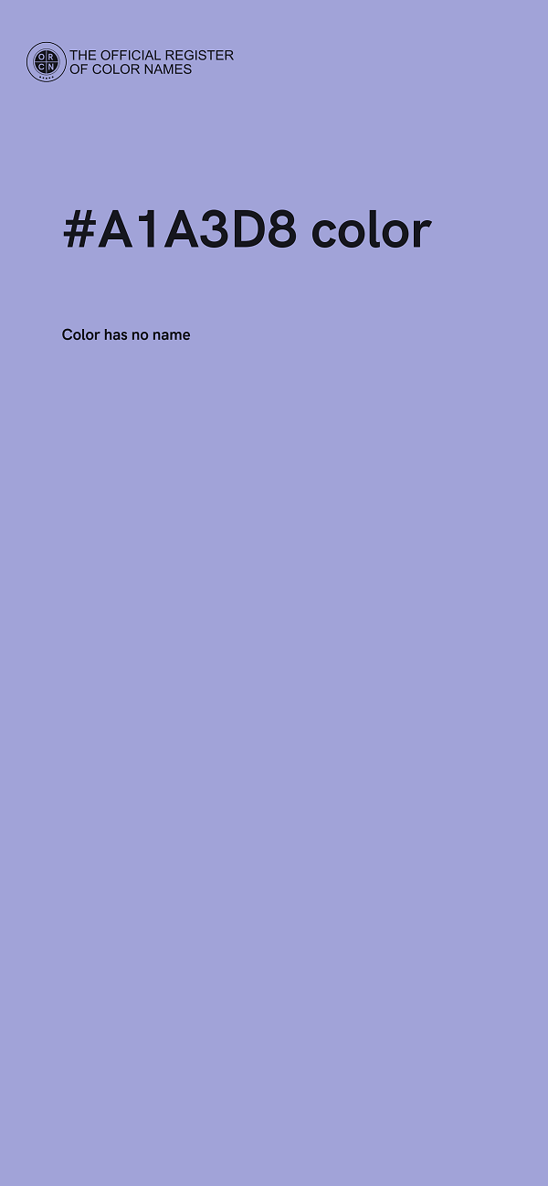 #A1A3D8 color image