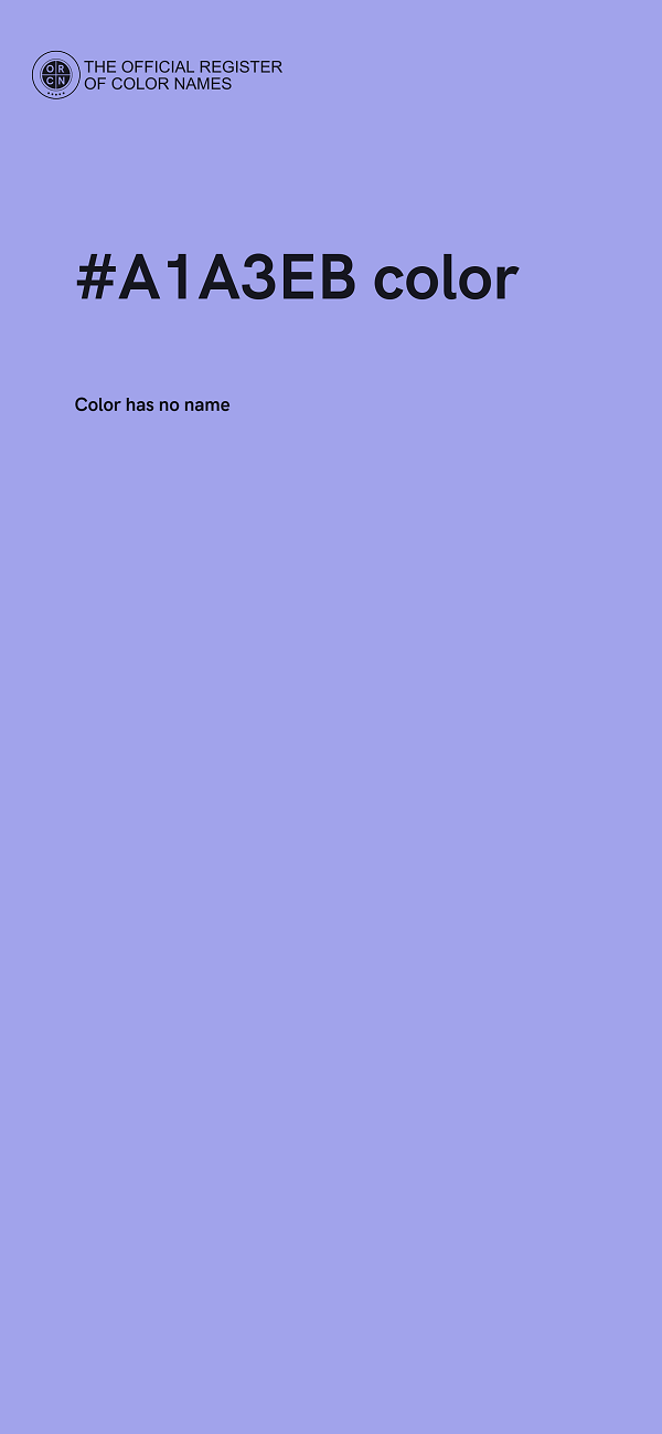 #A1A3EB color image