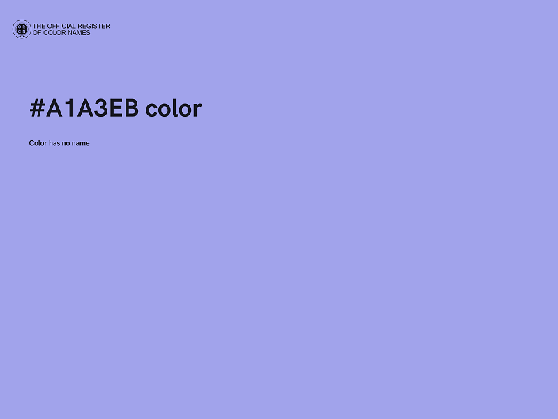 #A1A3EB color image