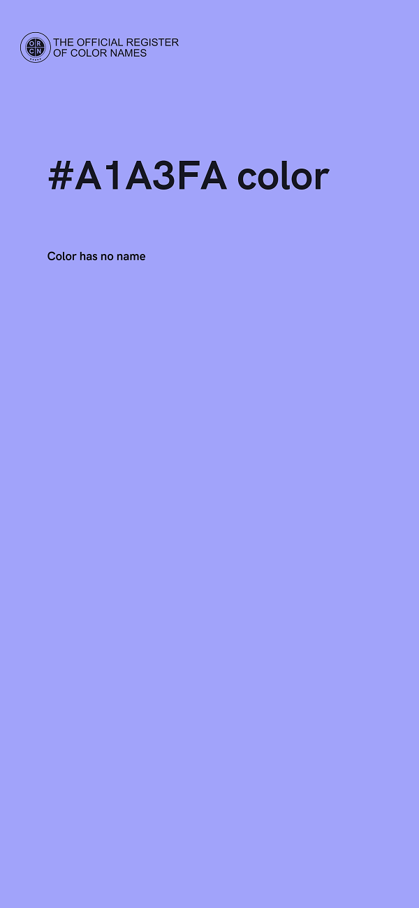 #A1A3FA color image