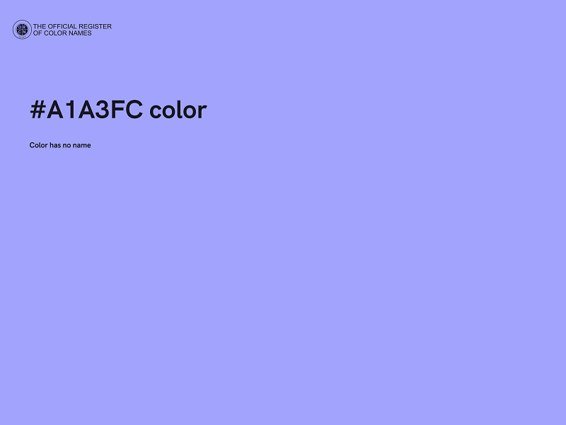 #A1A3FC color image