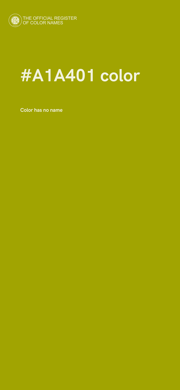 #A1A401 color image