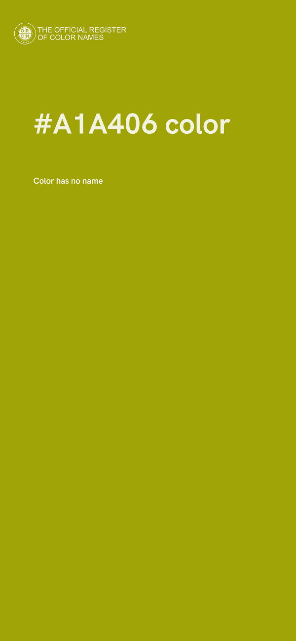 #A1A406 color image