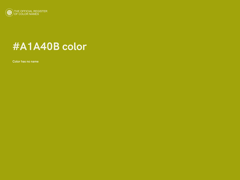 #A1A40B color image