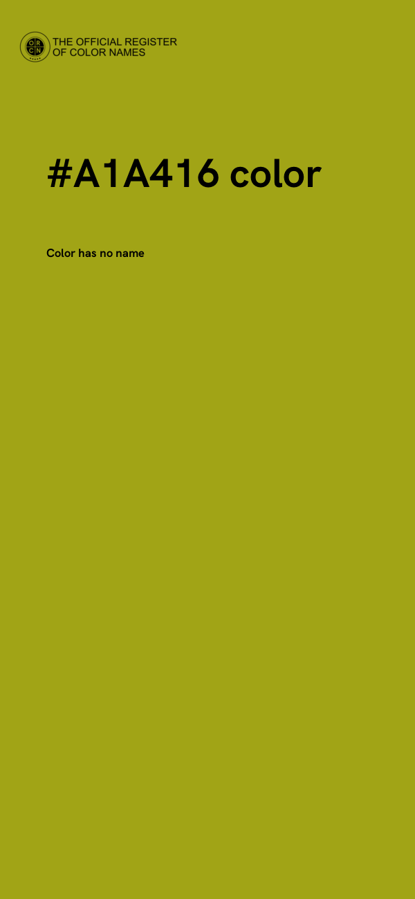 #A1A416 color image