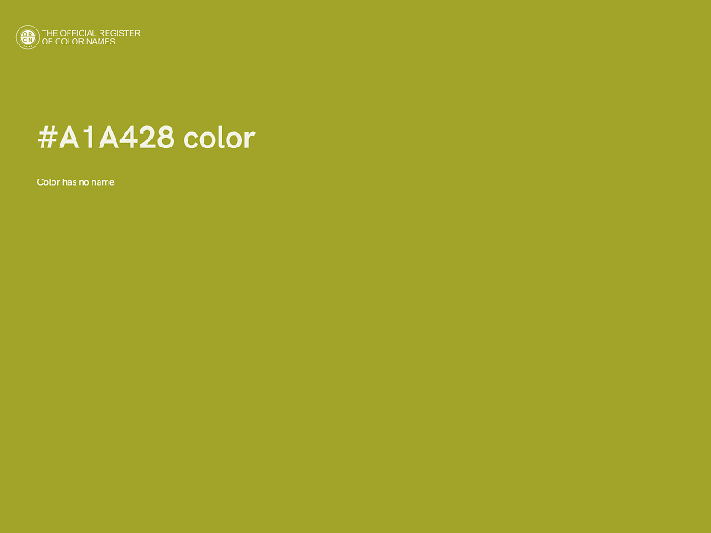 #A1A428 color image