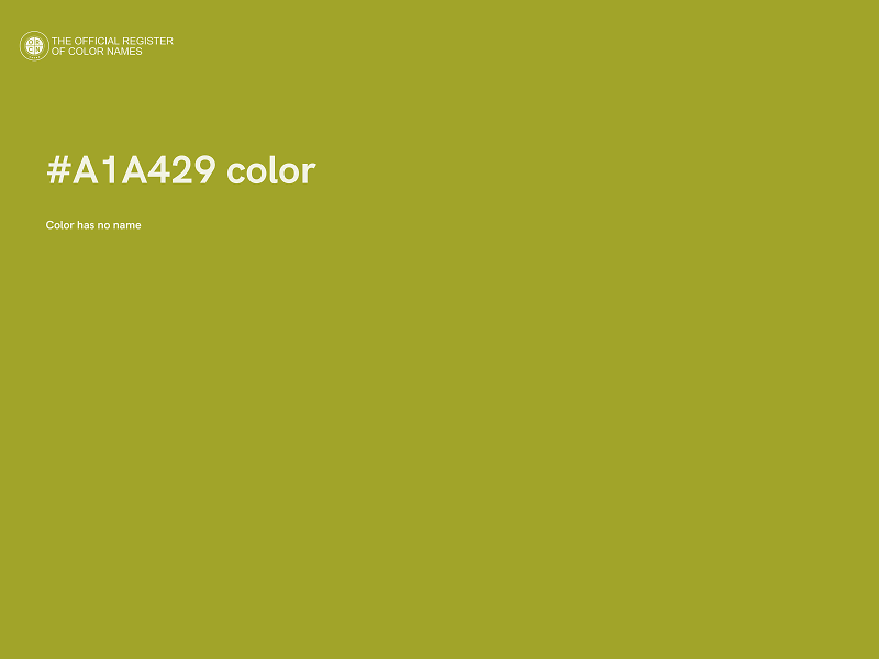 #A1A429 color image