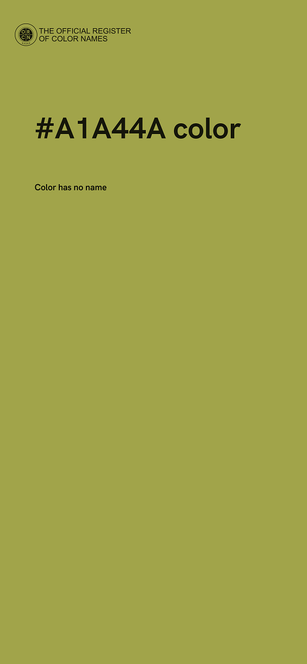 #A1A44A color image