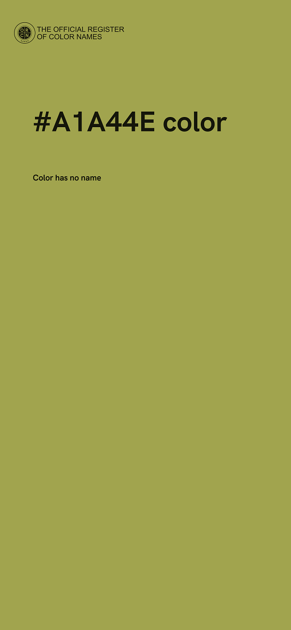 #A1A44E color image
