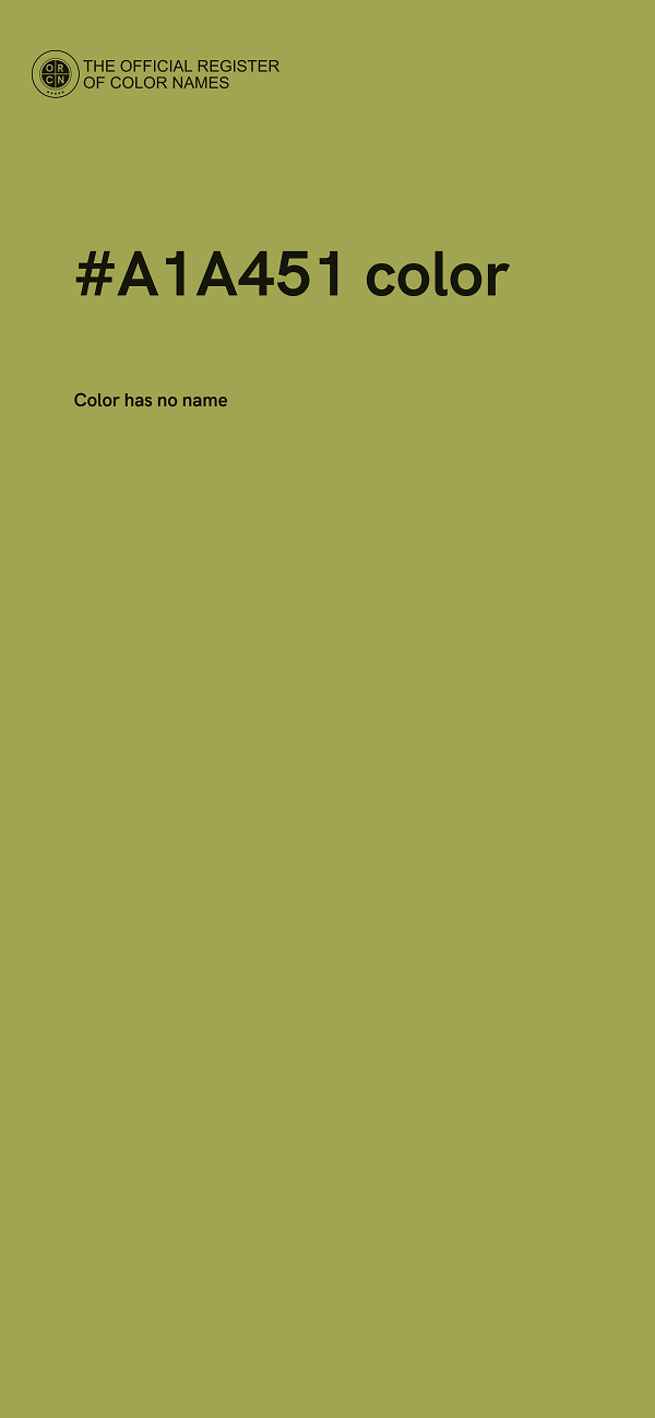 #A1A451 color image