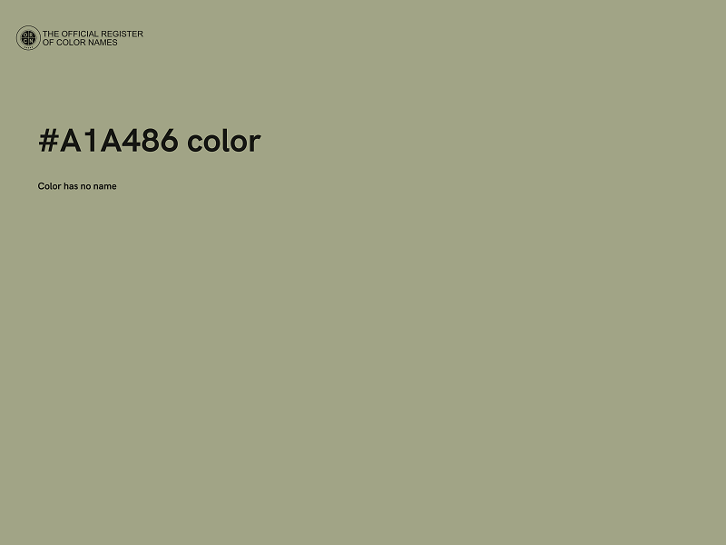 #A1A486 color image