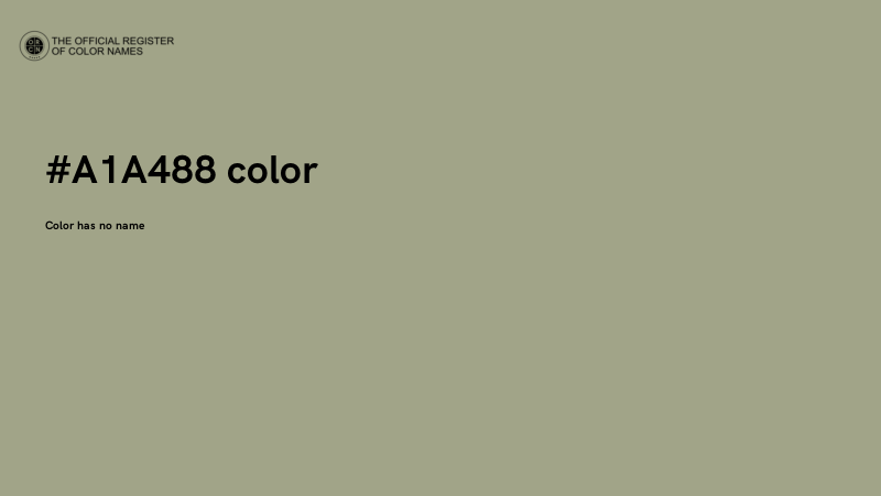 #A1A488 color image