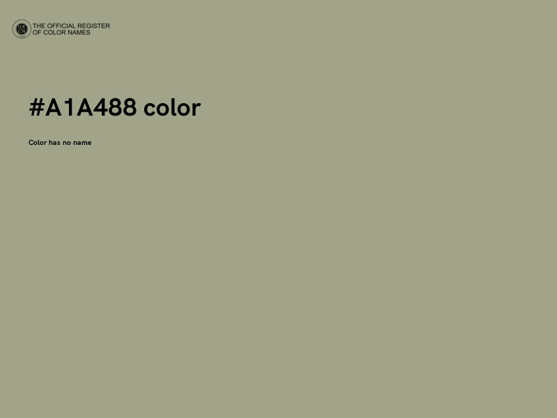 #A1A488 color image