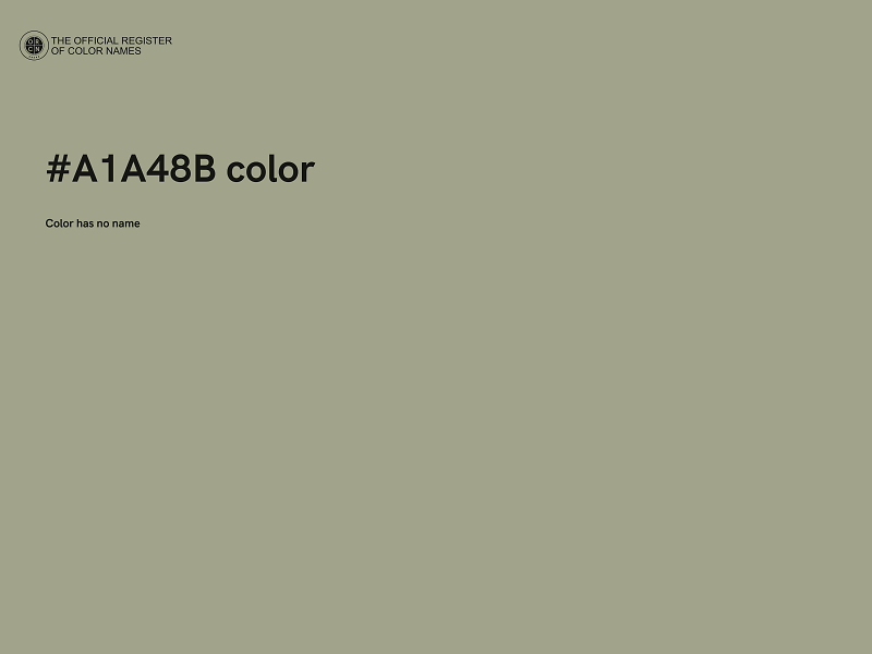 #A1A48B color image
