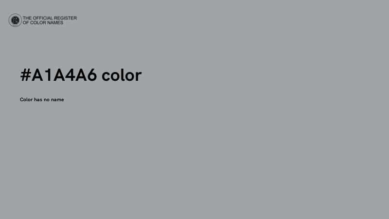 #A1A4A6 color image