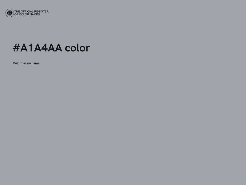 #A1A4AA color image