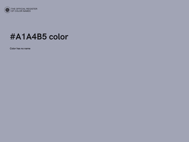 #A1A4B5 color image