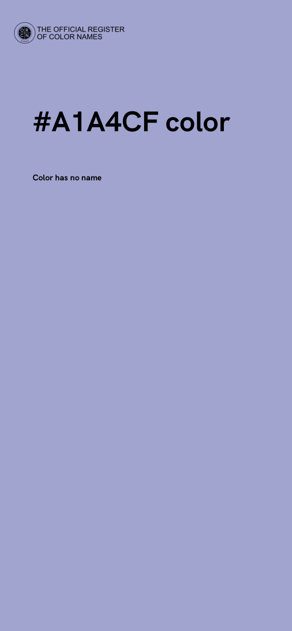 #A1A4CF color image