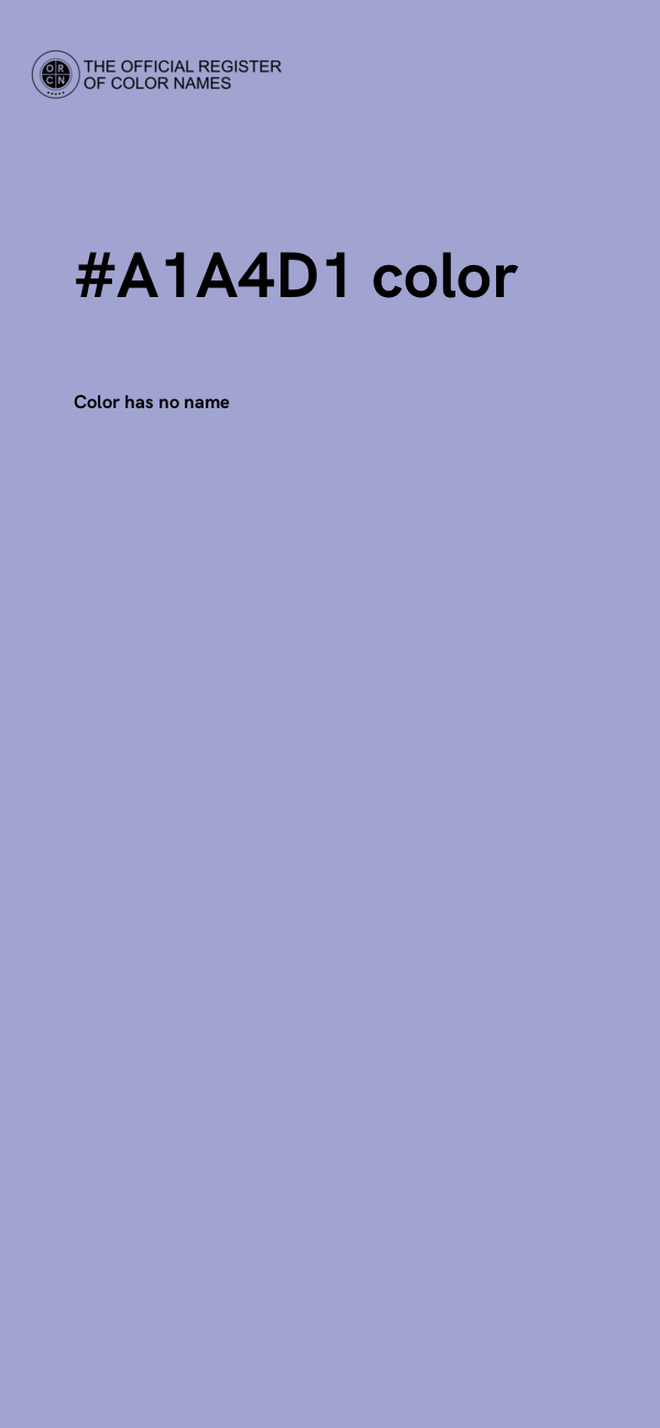 #A1A4D1 color image