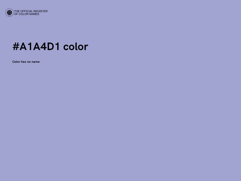 #A1A4D1 color image