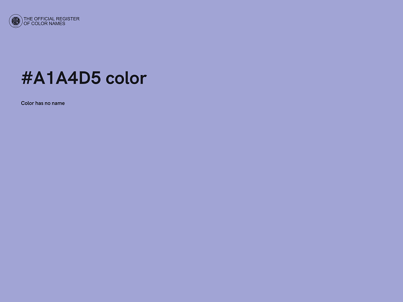 #A1A4D5 color image