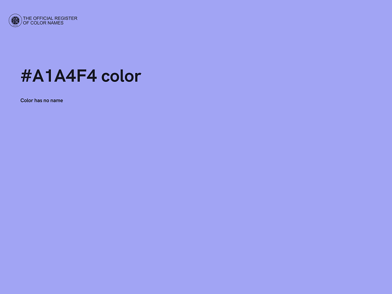 #A1A4F4 color image