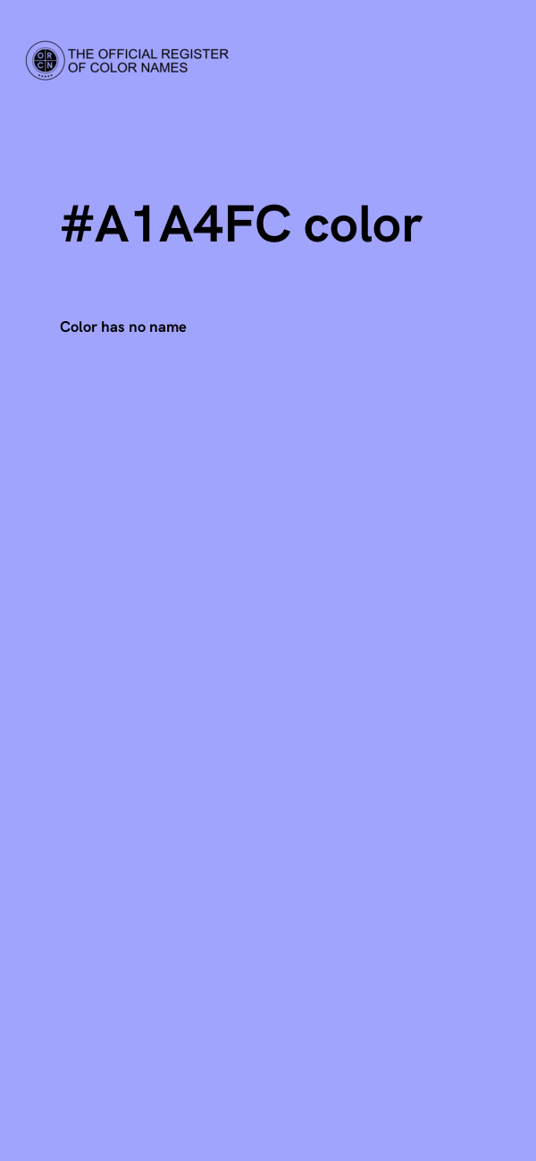 #A1A4FC color image
