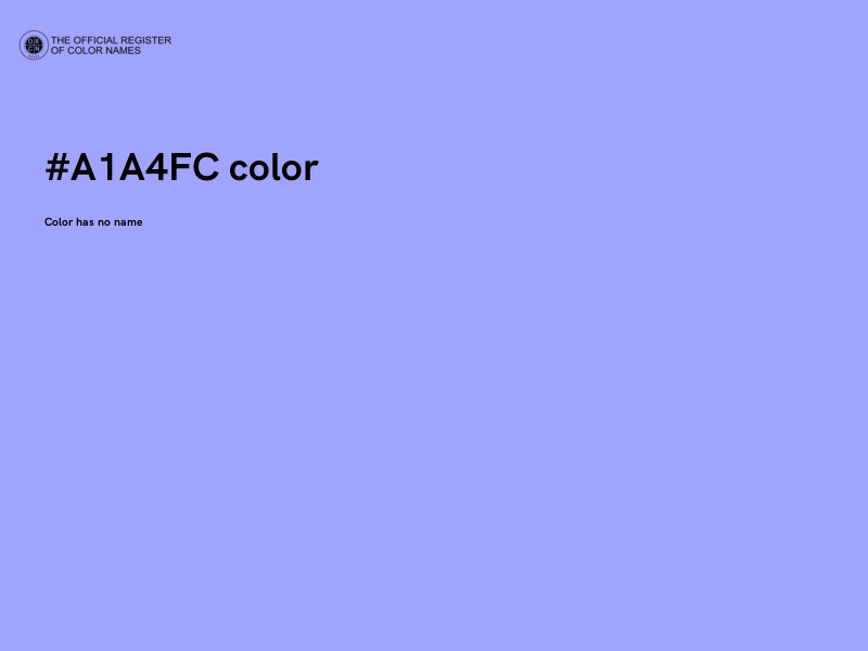 #A1A4FC color image