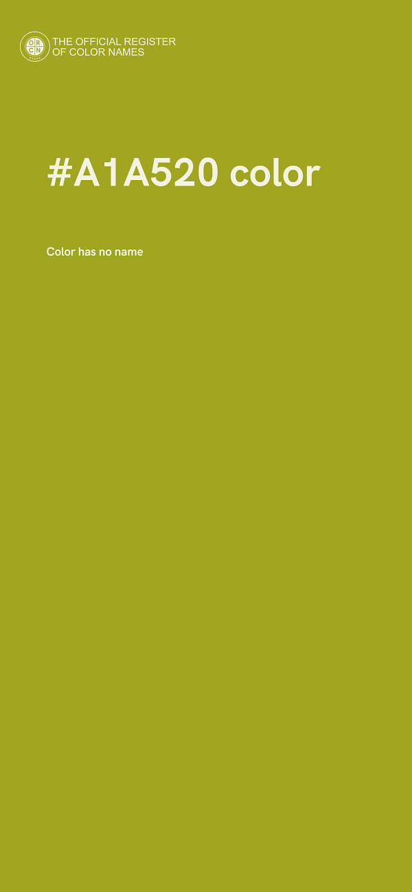 #A1A520 color image