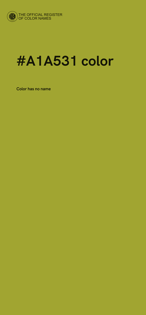 #A1A531 color image