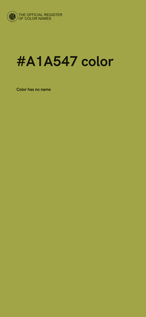 #A1A547 color image