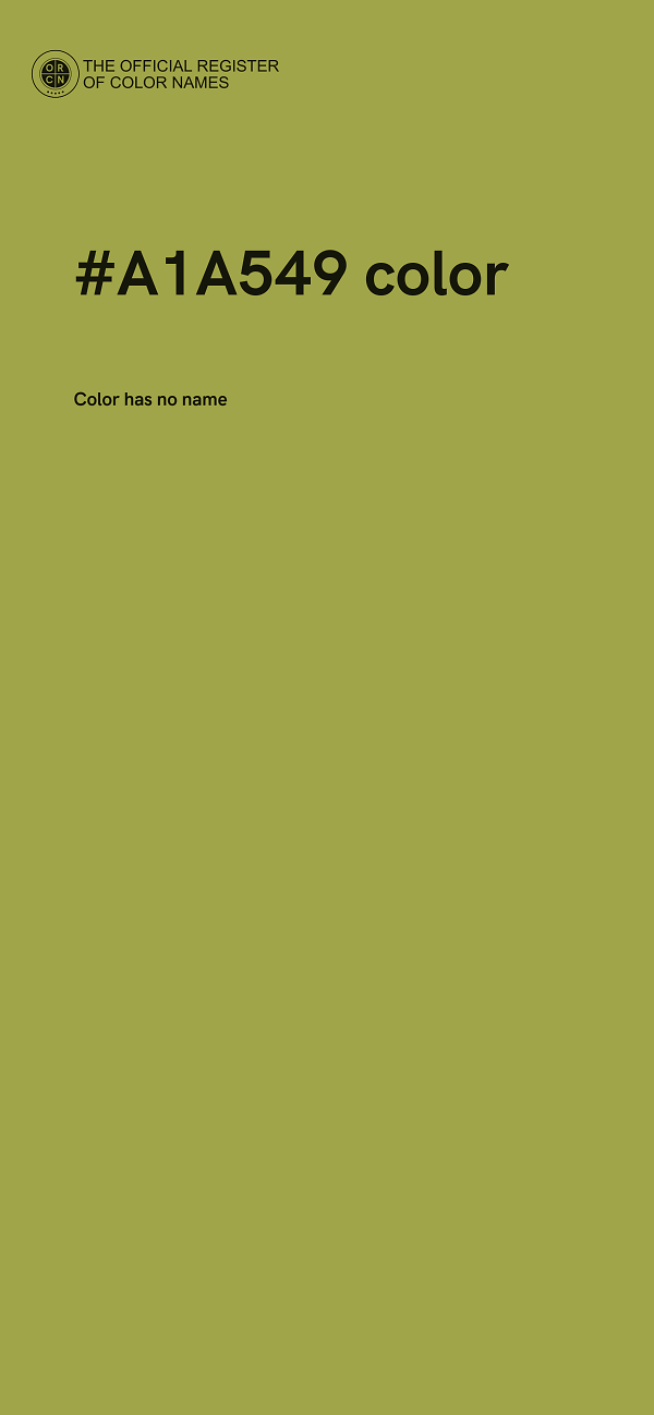 #A1A549 color image