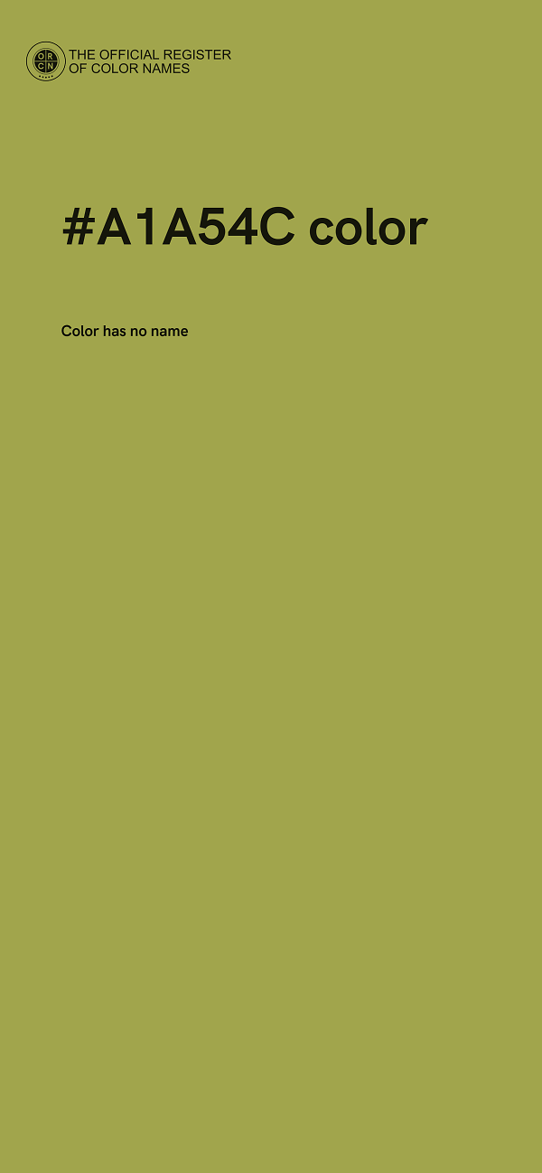 #A1A54C color image