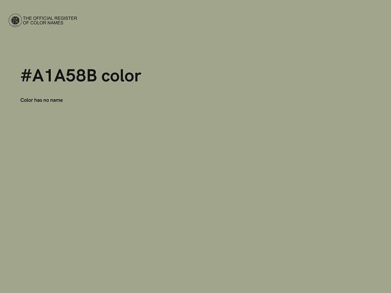 #A1A58B color image