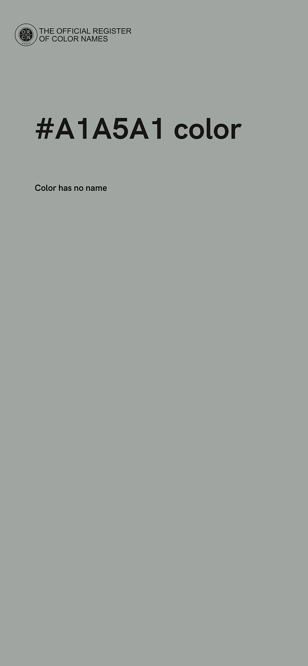 #A1A5A1 color image