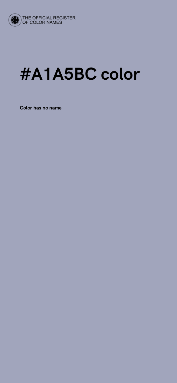 #A1A5BC color image