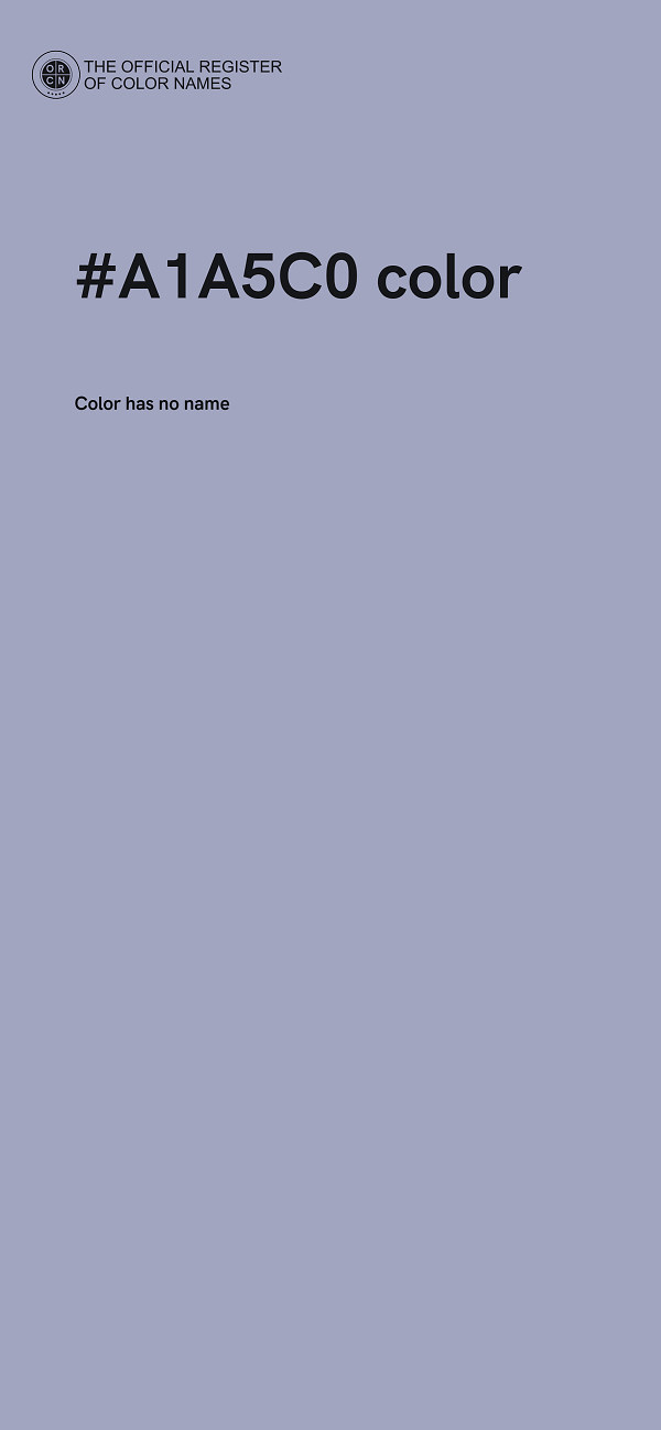 #A1A5C0 color image