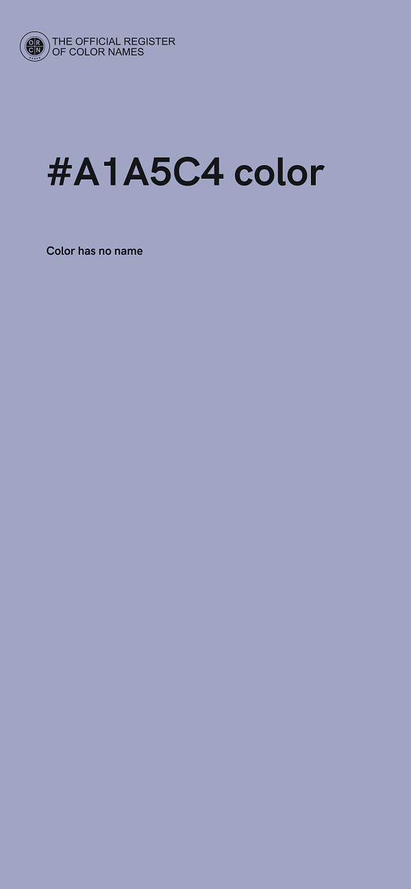 #A1A5C4 color image