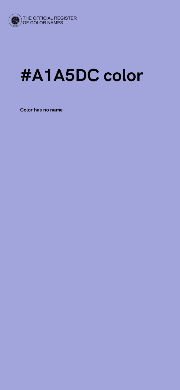 #A1A5DC color image