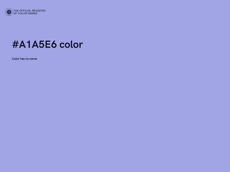 #A1A5E6 color image
