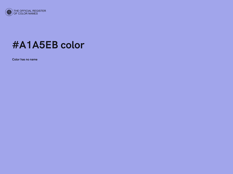 #A1A5EB color image