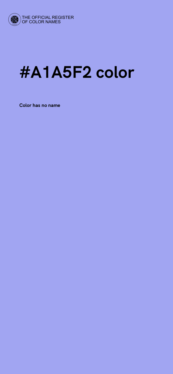 #A1A5F2 color image