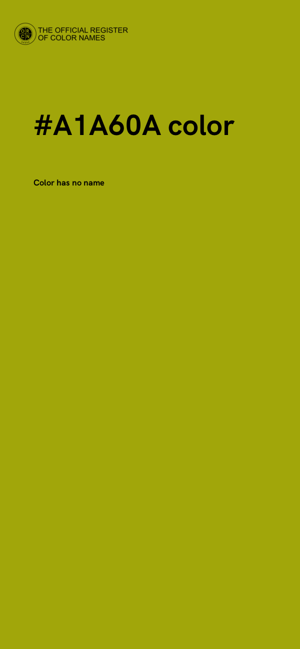 #A1A60A color image