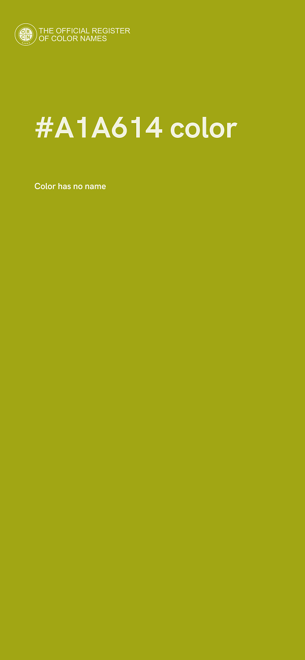 #A1A614 color image