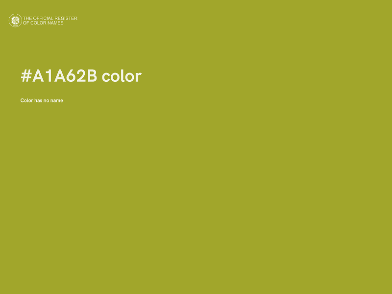 #A1A62B color image