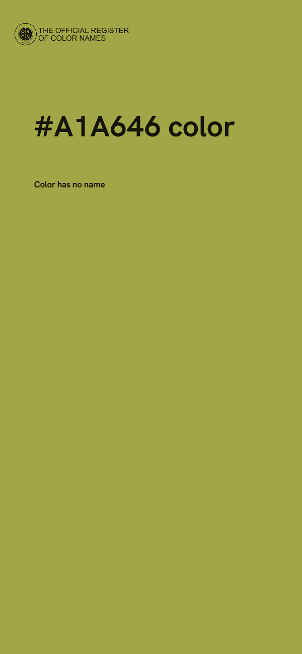 #A1A646 color image