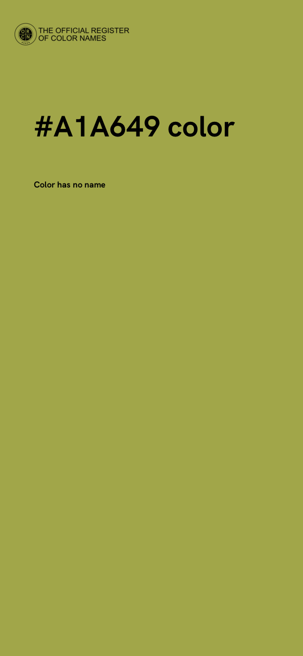#A1A649 color image