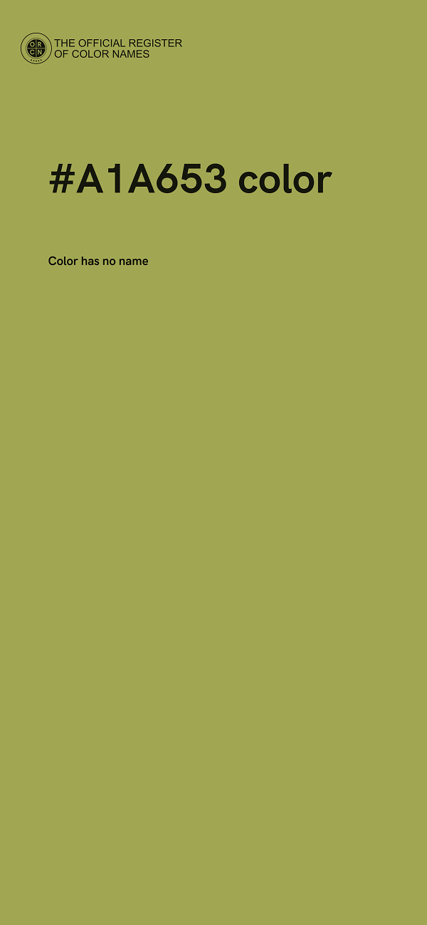 #A1A653 color image