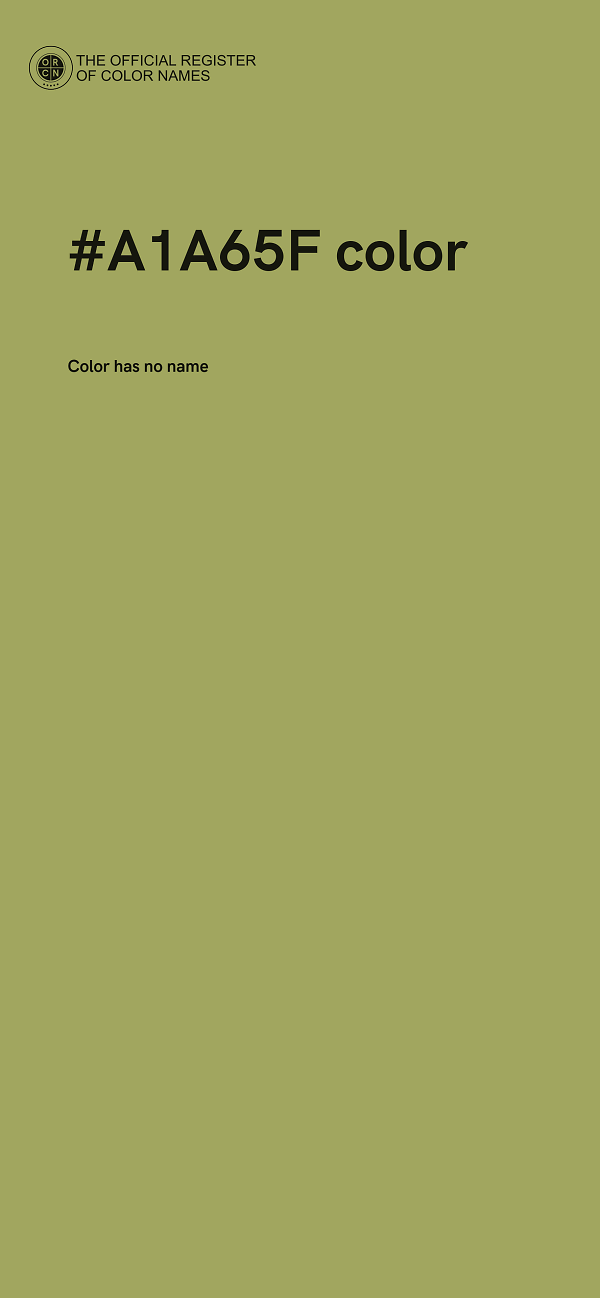 #A1A65F color image